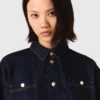 Giacca in denim con fiocco Giacca in denim con fiocco