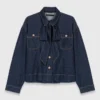Giacca in denim con fiocco Giacca in denim con fiocco
