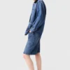 Giacca in denim slavato Giacca in denim slavato