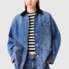 Giacca in denim slavato Giacca in denim slavato