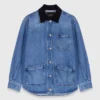 Giacca in denim slavato Giacca in denim slavato