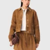 Giacca in pelle scamosciata Giacca in pelle scamosciata