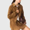 Giacca in pelle scamosciata Giacca in pelle scamosciata