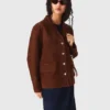 Giacca in pelle scamosciata Giacca in pelle scamosciata