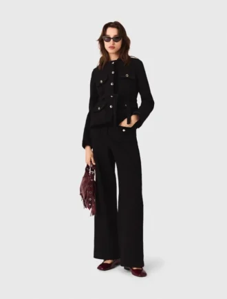 Giacca lunga in tweed