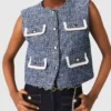 Gilet in tweed