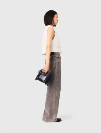 Gilet in tweed con bordi in perline Gilet in tweed con bordi in perline