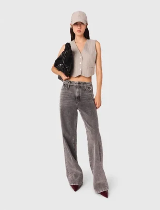 Gilet sartoriale con strass