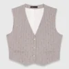 Gilet sartoriale con strass Gilet sartoriale con strass