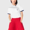 Gonna corta in maglia compatta