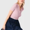 Gonna midi in denim ricamata Gonna midi in denim ricamata