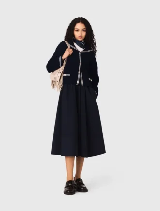 gonna midi sartoriale gessata 1 330x434 - Gonna midi sartoriale gessata
