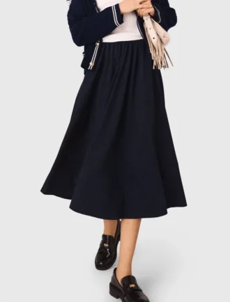 gonna midi sartoriale gessata 2 330x434 - Gonna midi sartoriale gessata