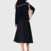 Gonna midi sartoriale gessata