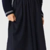 Gonna midi sartoriale gessata