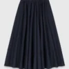 Gonna midi sartoriale gessata