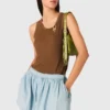 Gonna-pantaloncino a palloncino in chambray Gonna-pantaloncino a palloncino in chambray