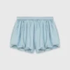 Gonna-pantaloncino a palloncino in chambray Gonna-pantaloncino a palloncino in chambray