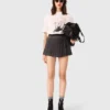 Gonna-pantaloncino a pieghe