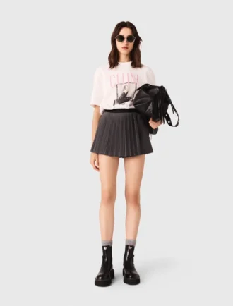 Gonna-pantaloncino a pieghe