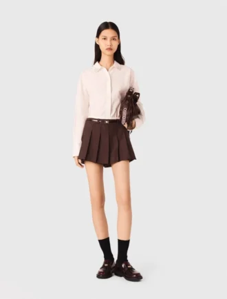 Gonna-pantaloncino a pieghe Gonna-pantaloncino a pieghe