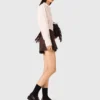 Gonna-pantaloncino a pieghe