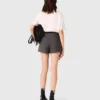 Gonna-pantaloncino a pieghe