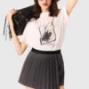 Gonna-pantaloncino a pieghe