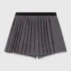 Gonna-pantaloncino a pieghe