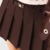 Gonna-pantaloncino a pieghe