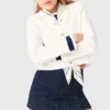 Gonna-pantaloncino decorata con effetto a strati Gonna-pantaloncino decorata con effetto a strati