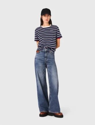 Jeans a gamba larga