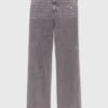 Jeans a gamba larga con cintura a maglie