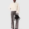 Jeans a gamba larga con perline Jeans a gamba larga con perline