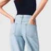 Jeans a gamba larga con strass Jeans a gamba larga con strass