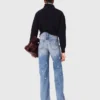 Jeans a gamba larga ricamati Jeans a gamba larga ricamati