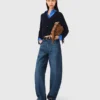 Jeans a palloncino con martingala Jeans a palloncino con martingala