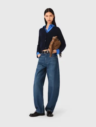 Jeans a palloncino con martingala