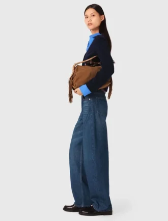 Jeans a palloncino con martingala