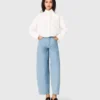 Jeans a palloncino testurizzati