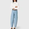 Jeans a palloncino testurizzati