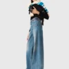 Jeans a zampa con catena Jeans a zampa con catena