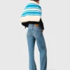 Jeans a zampa con catena Jeans a zampa con catena