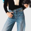 Jeans a zampa con catena Jeans a zampa con catena