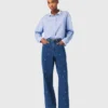 Jeans a zampa con strass Jeans a zampa con strass