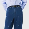 Jeans a zampa con strass Jeans a zampa con strass