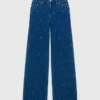 Jeans a zampa con strass Jeans a zampa con strass