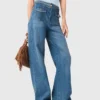 Jeans a zampa intrecciati Jeans a zampa intrecciati