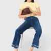 Jeans bootcut con perline Jeans bootcut con perline