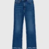 Jeans bootcut con perline Jeans bootcut con perline